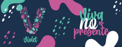 Mug Design Generator with Floral Capital Letters and Abstract Shapes