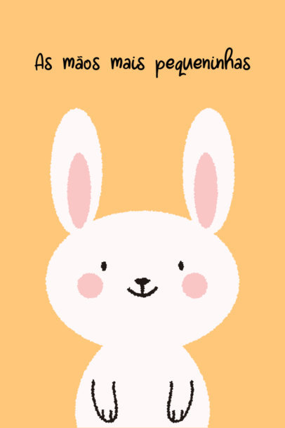Nursery-Themed Poster Creator Featuring a Cute Bunny Graphic