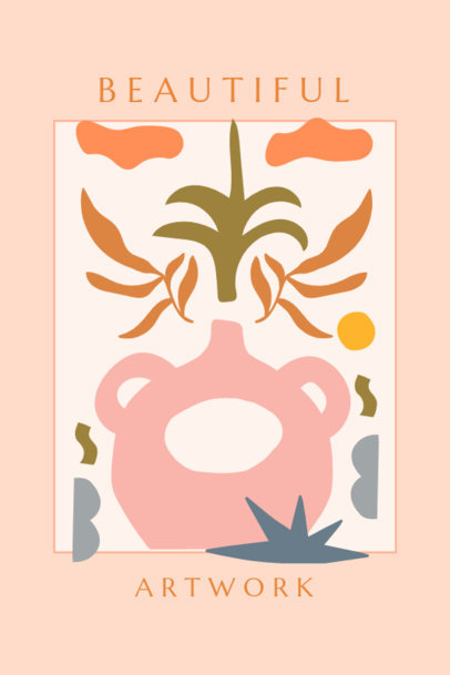 Colorful Poster Creator With an Illustration Inspired by Matisse