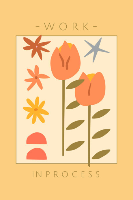 Placeit - Poster Generator Featuring Colorful Flowers Inspired by a ...