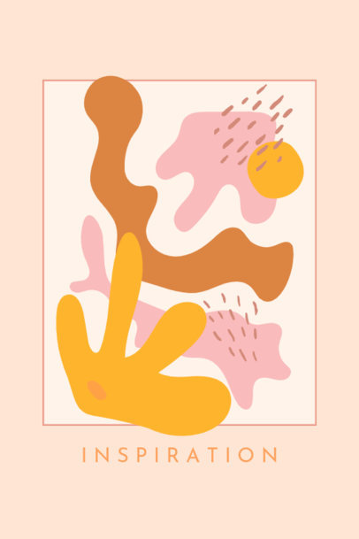 Illustrated Poster Maker Featuring a Matisse-Inspired Theme