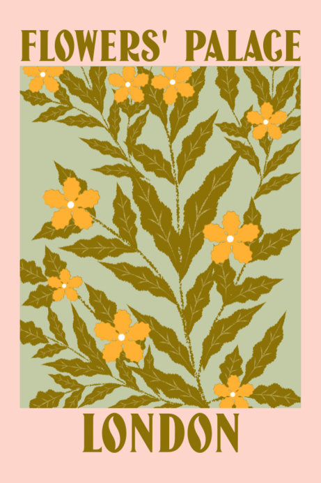 Placeit - Poster Design Template with Botanical Graphics and Unique Fonts