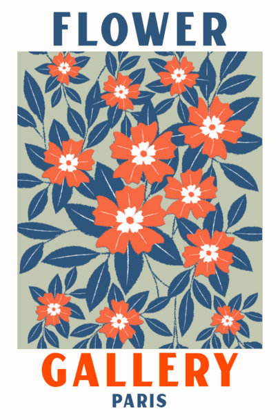 Illustrated Poster Design Maker Featuring Botanical Graphics