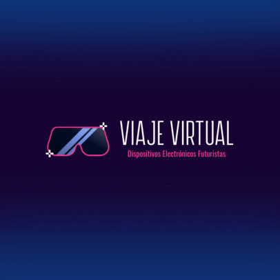 Gaming Logo Generator Featuring a 3D Glasses Graphic