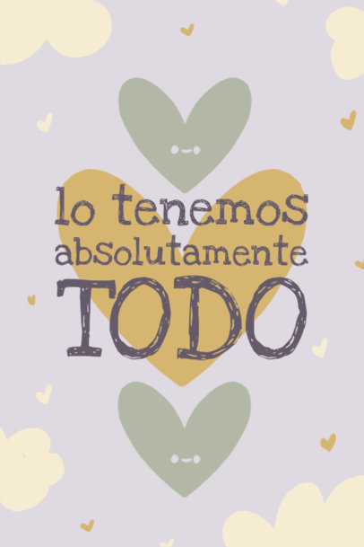 Poster Maker for a Baby's Room Featuring a Sweet Quote and a Colorful Layout