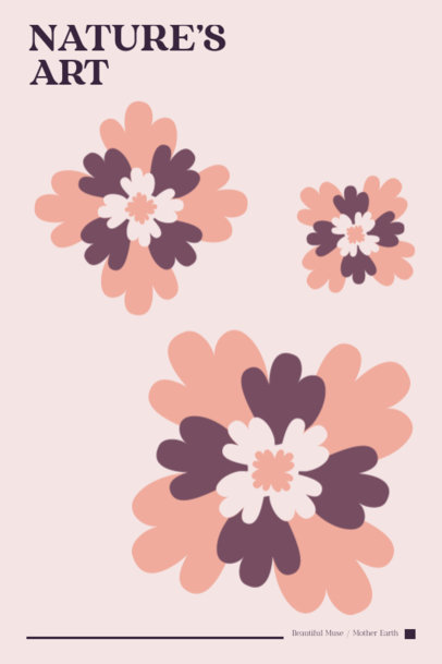 Poster Design Maker with Floral Graphics Inspired by Matisse Paintings