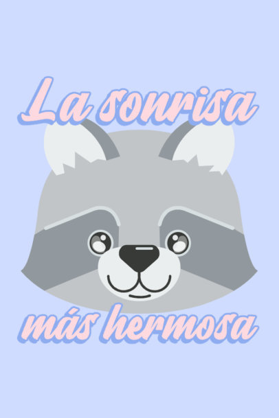 Poster Design Generator for a Nursery Featuring a Baby Raccoon Illustration