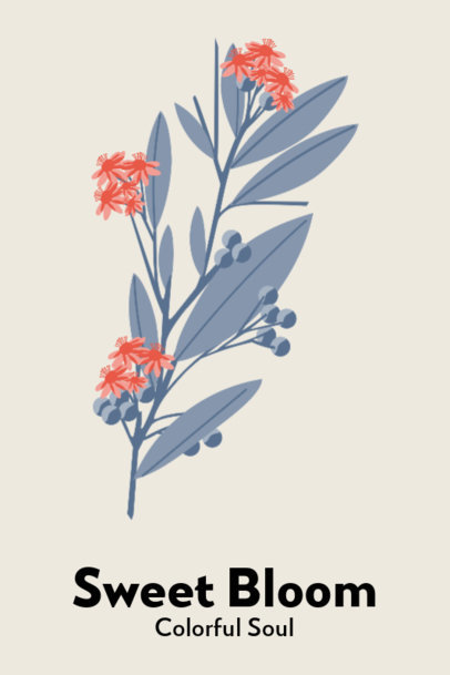 Poster Creator Featuring a Reference of Matisse's Art and Botanic Graphics