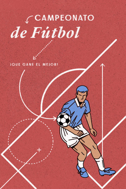 Poster Design Generator for Soccer Enthusiasts Featuring a World Championship Theme 5121e