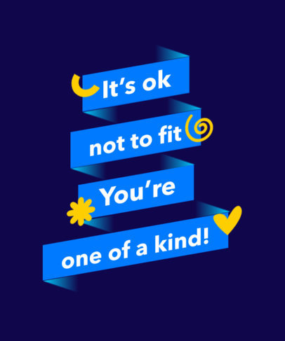 Quote T-Shirt Design Maker Featuring a Positive Message