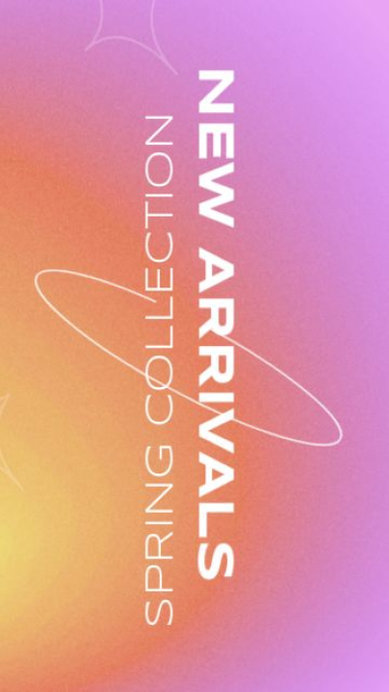 Instagram Story Video Maker Announcing a Clothing Brand's Spring Collection
