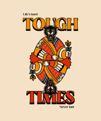 Illustrated T-Shirt Design Maker Featuring Old-School Tattoo-Styled Graphics