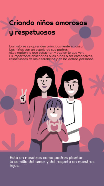 Family-Themed Instagram Story Template for LGBTQ+ Parents