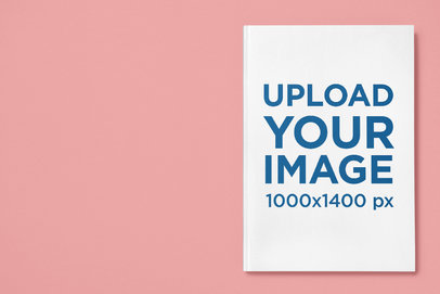 Mockup of a Hard-Cover Book Placed over a Solid Surface M9263-r-el2