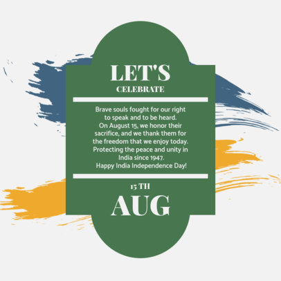Instagram Post Generator to Honor India's Independence Heroes 5290e-el1