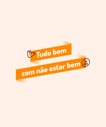 Sweet T-Shirt Design Generator Featuring a Quote and Two Icons