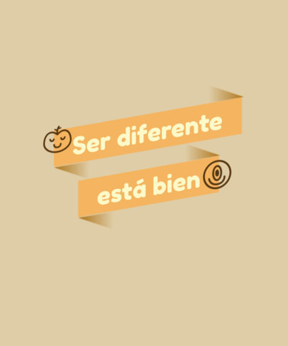 Inspirational T-Shirt Design Template Featuring a Positive Quote