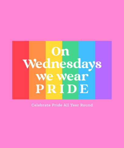T-Shirt Design Generator Featuring a Quote for Pride Month