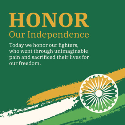 Holiday-Themed Instagram Post Generator for India's Independence Day 5293a-el1
