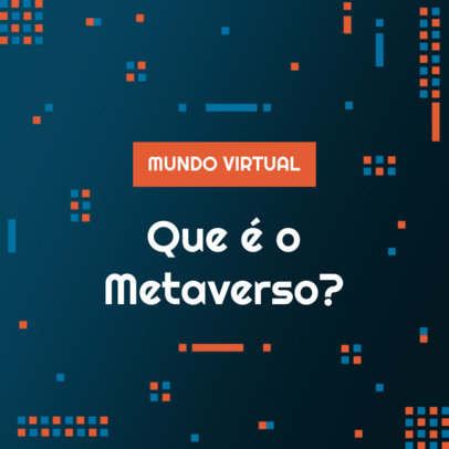 Instagram Post Maker for an Informative Carousel About the Metaverse