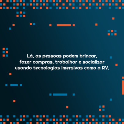 Instagram Post Design Creator with a Fun Fact About the Metaverse Utilities