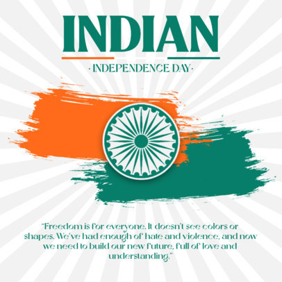 Informative Instagram Story Maker Featuring Facts About India's Independence Day 5294d-el1