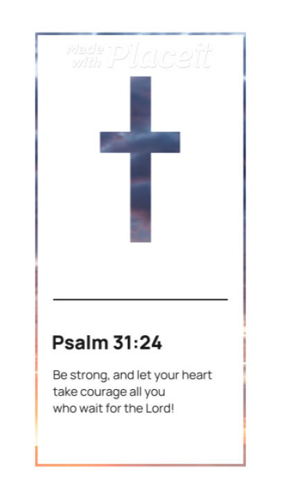 Instagram Story Video Maker Featuring an Animated Christian Quote