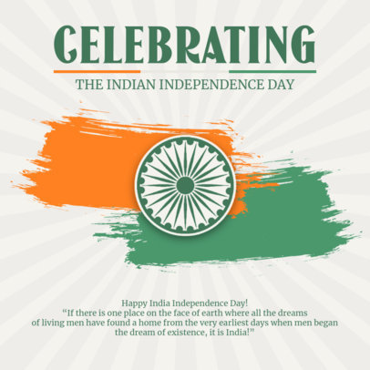 Instagram Post Generator to Remember India's Independence Day 5294a-el1