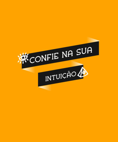 T-Shirt Design Template with an Inspiring Quote and Doodle Icons 5206e