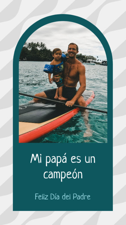 Instagram Story Template for an Online Father's Day Greeting