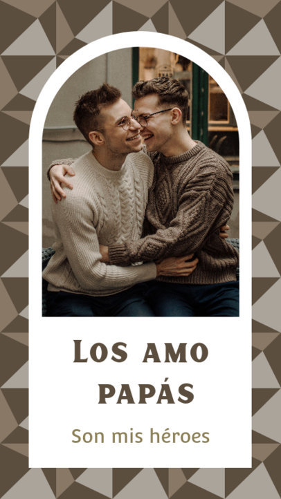 Instagram Story Template for an LGBT Father's Day Greeting
