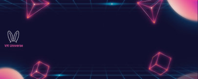Twitch Banner Maker for Virtual Reality Gamers Featuring Futuristic Backgrounds