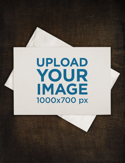 Dark Academia Themed Flyer Mockup Featuring an Envelope