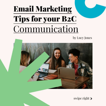 Instagram Post Maker for an Email Marketing Communication Strategy 