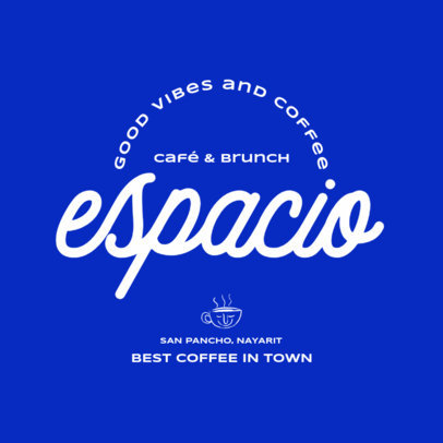 Logo Maker for a Coffee Shop Featuring a Happy Mug Icon 