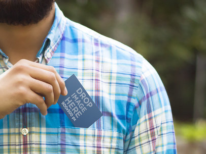 Business Card In A Pocket 8934