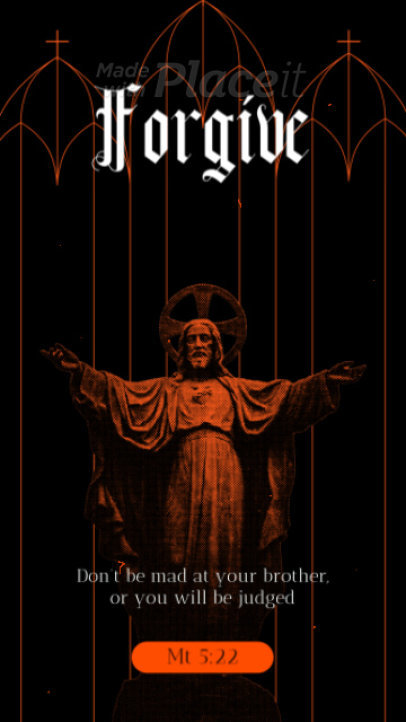 Facebook Story Video Maker Featuring a Bible Verse