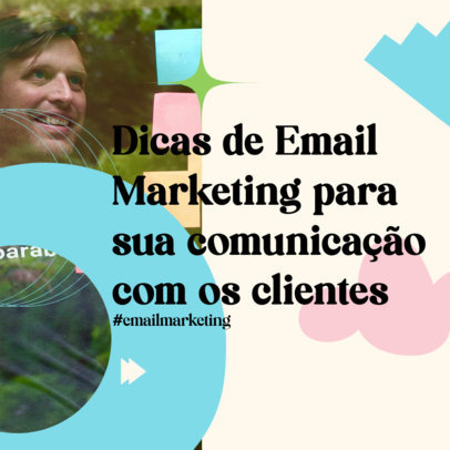 Instagram Post Creator with an Email Marketing Theme