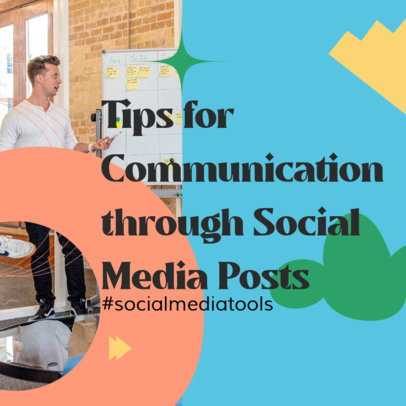 Instagram Post Generator Featuring a Marketing Theme and Abstract Shapes 5307b-el1