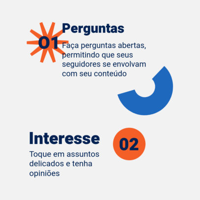 Instagram Post Template Featuring Social Media Interaction Ideas