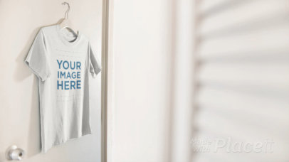 T-Shirt Hanging on a Door Video