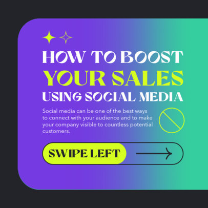 Instagram Post Generator Featuring Sales Boost Tips for a Business
