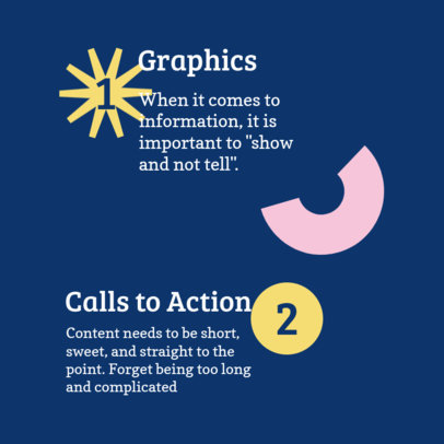 Informative-Themed Instagram Post Maker Featuring Marketing Recommendations