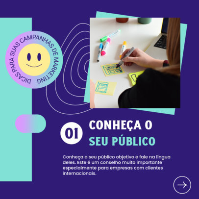 Instagram Post Creator Featuring an Audience Engagement Tip for a Business