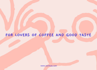 Coffee-Themed Greeting Card Design Maker Featuring a Bunny Graphic and a Quote 5227