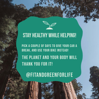 Instagram Post Maker With an Ecology Theme 