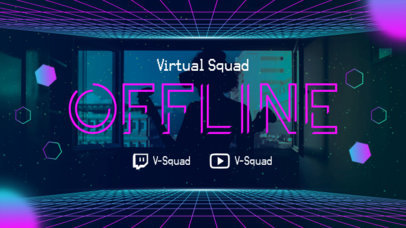 Twitch Offline Screen Maker with a Virtual Reality Background for Live Streamers