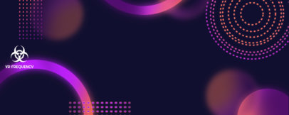 Virtual Reality-Style Twitch Banner Creator for Gamers Featuring a Biohazard Icon