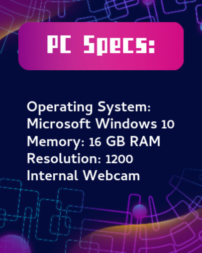 Twitch Info Panel Generator with PC Operating System Specs Checklist for Gamers 4725c