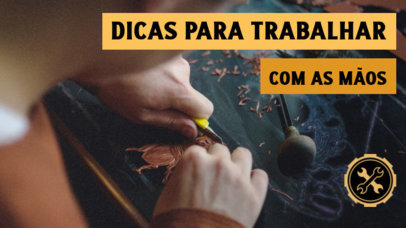 YouTube Thumbnail Design Creator for a Handcraft Ideas Video 4731g